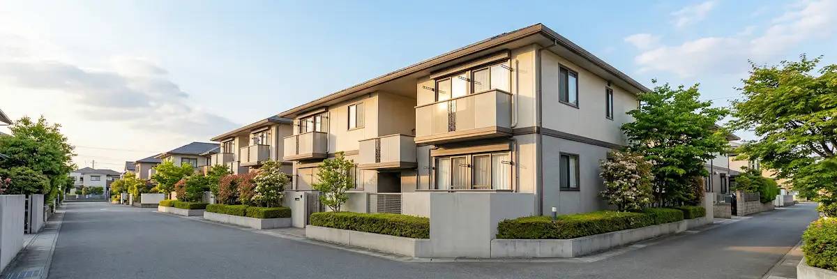 穏やかな住宅街の風景